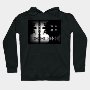 Black And White Cross Composition Hoodie